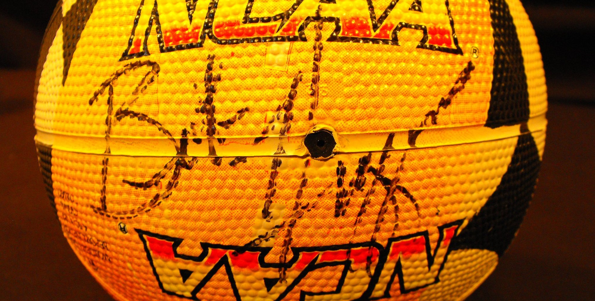 Bob Huggins autographed basketball