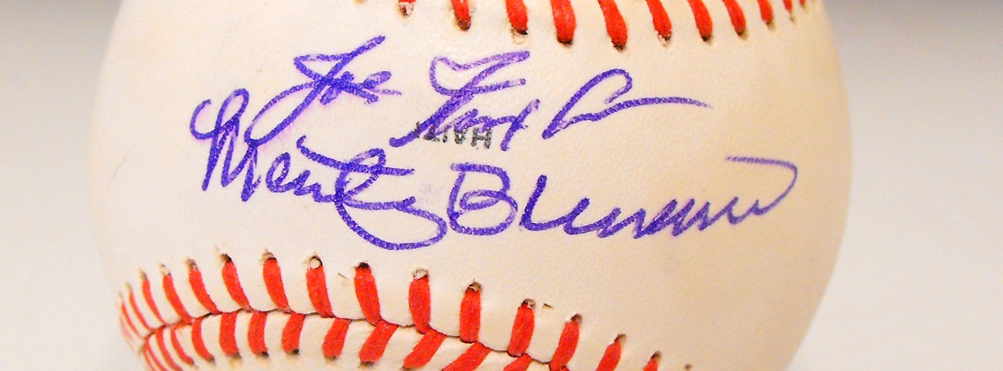 Marty Brennaman/Joe Nuxhall autographed baseball