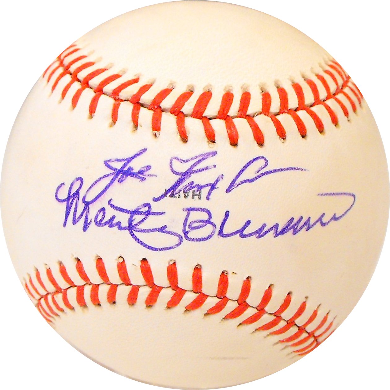 Marty Brennaman/Joe Nuxhall autographed baseball