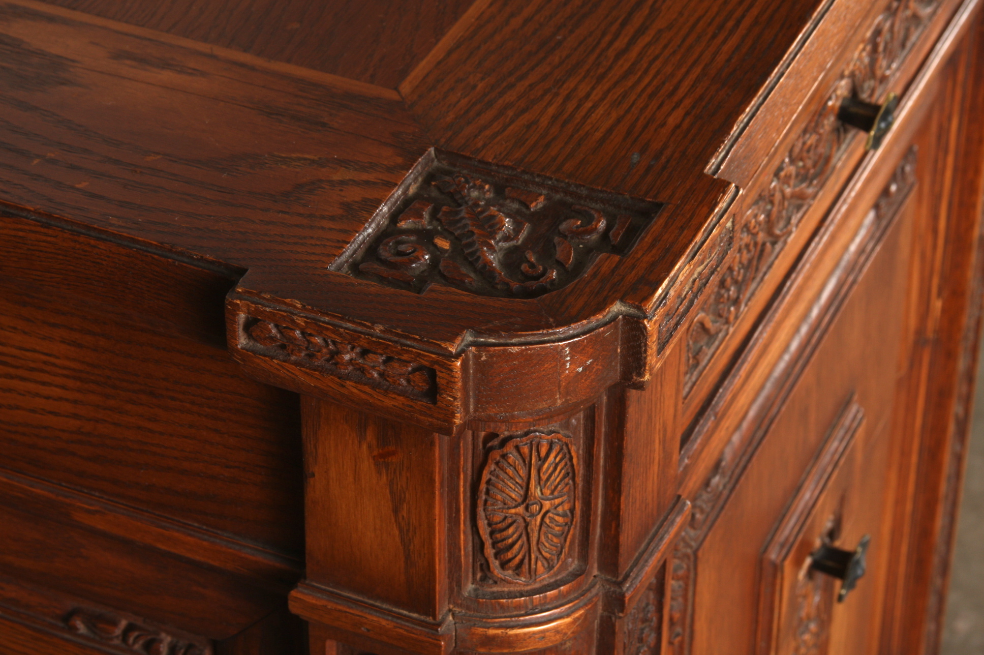 Romweber Viking Oak Executive Desk