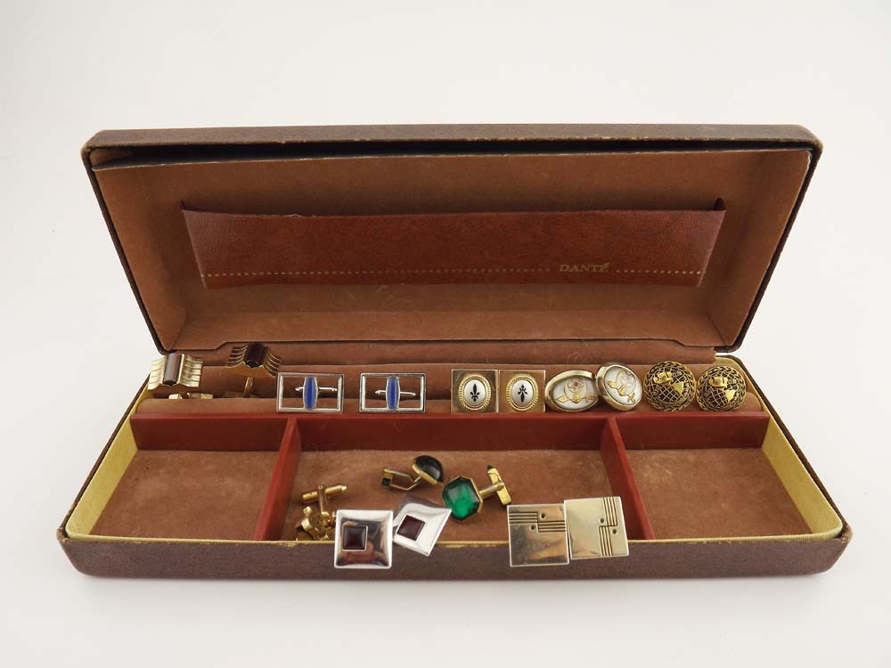 Masculine Jewelry Box with Cufflinks