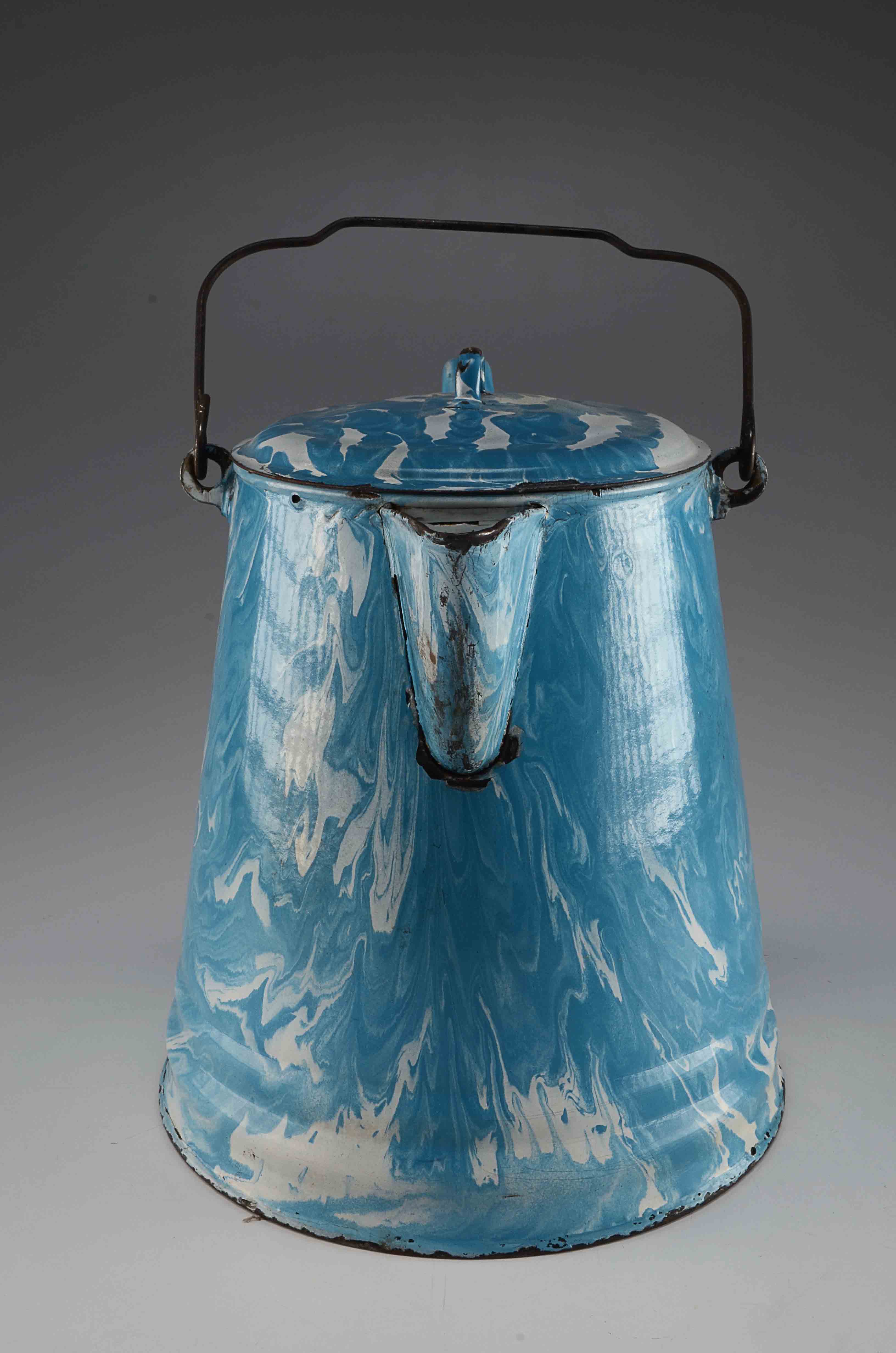 Vintage French Graniteware Pitcher 