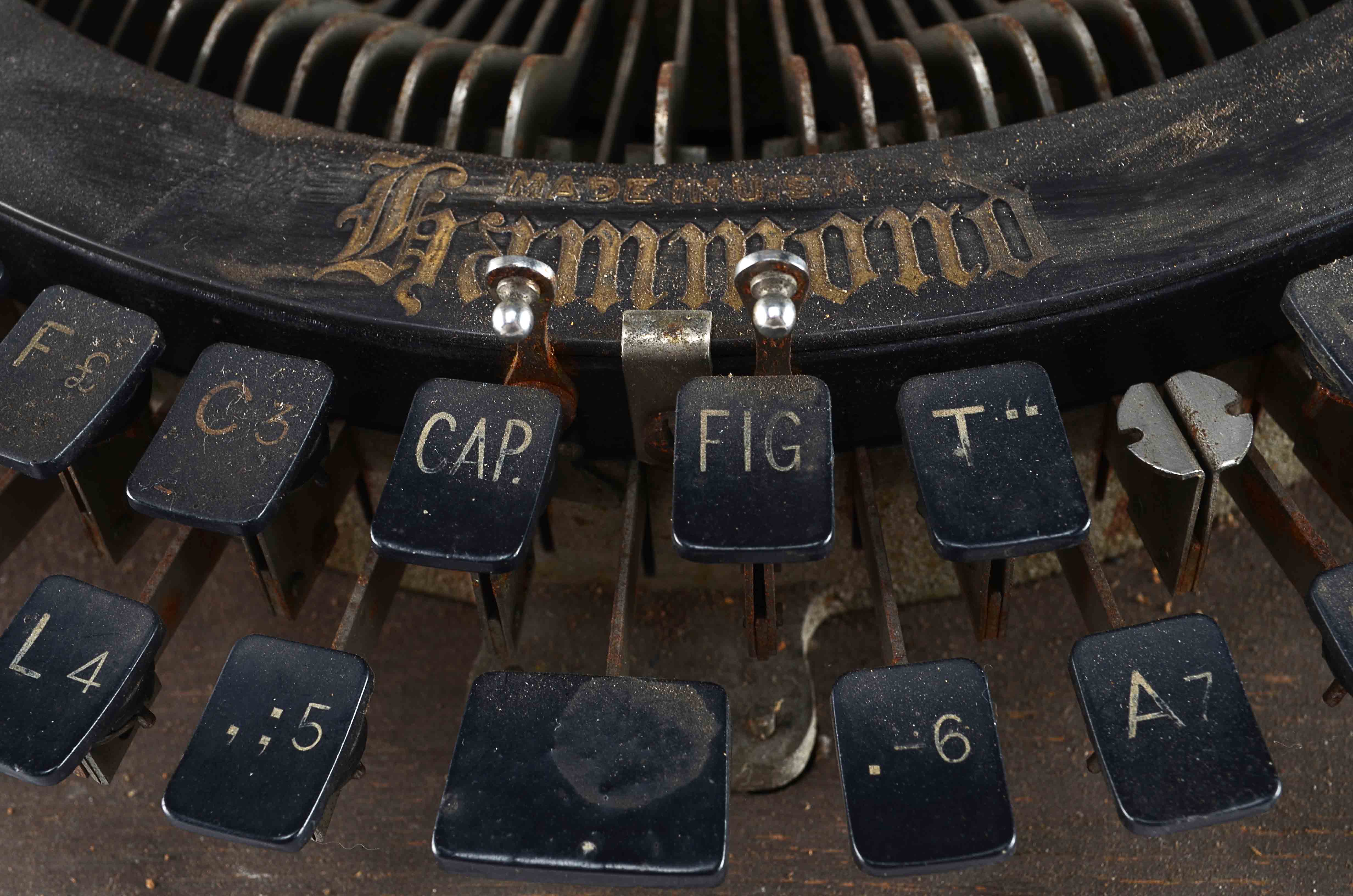 C 1905 Hammond Typewriter, 'Multiplex Open Ideal' Model