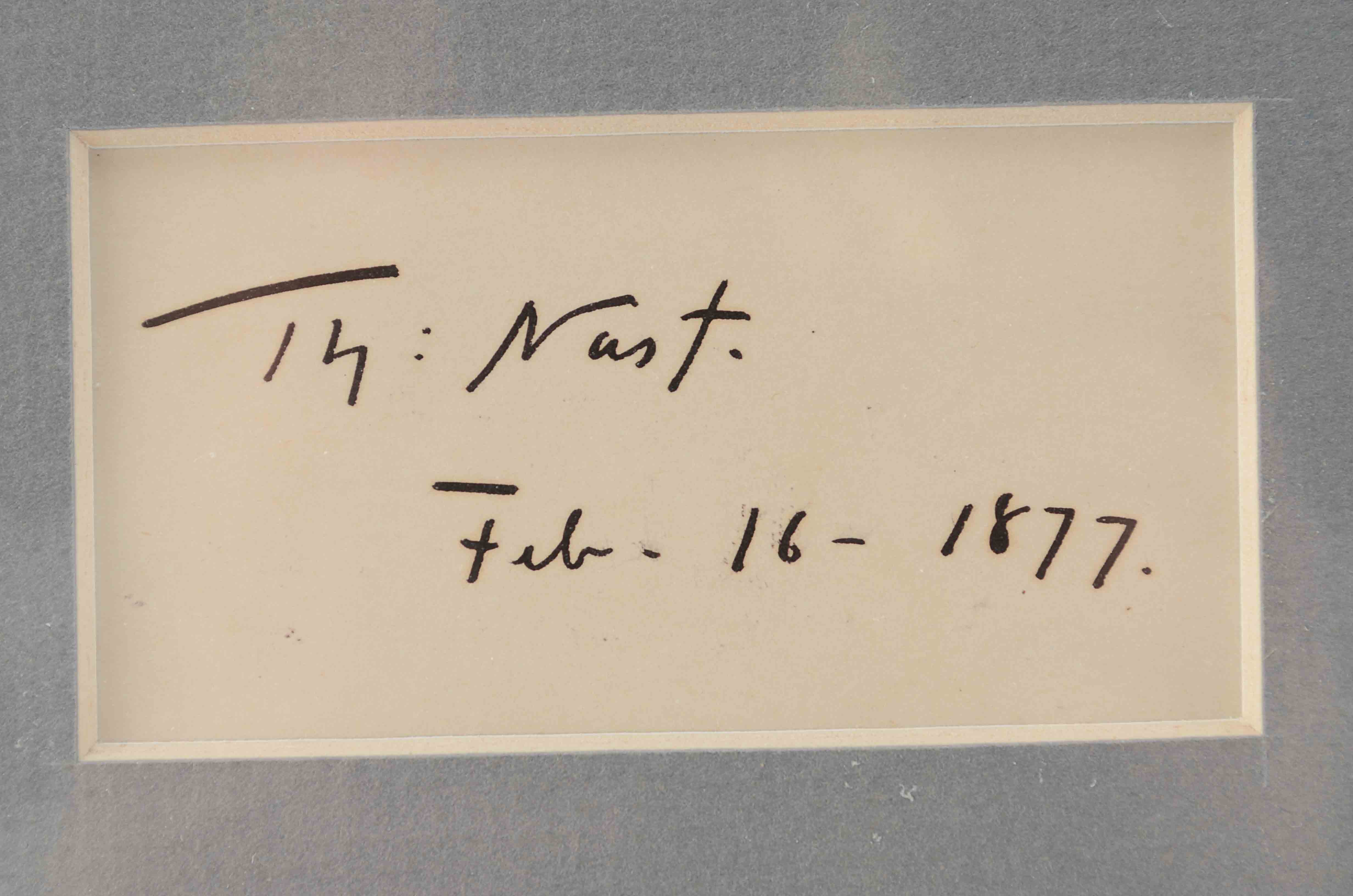 Thomas Nast Signature Card