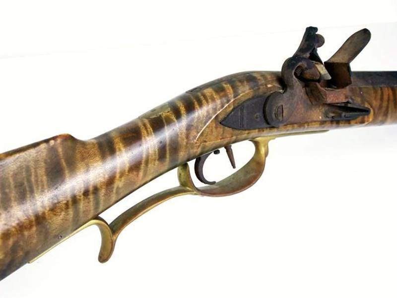 Antique Flintlock Long Rifle