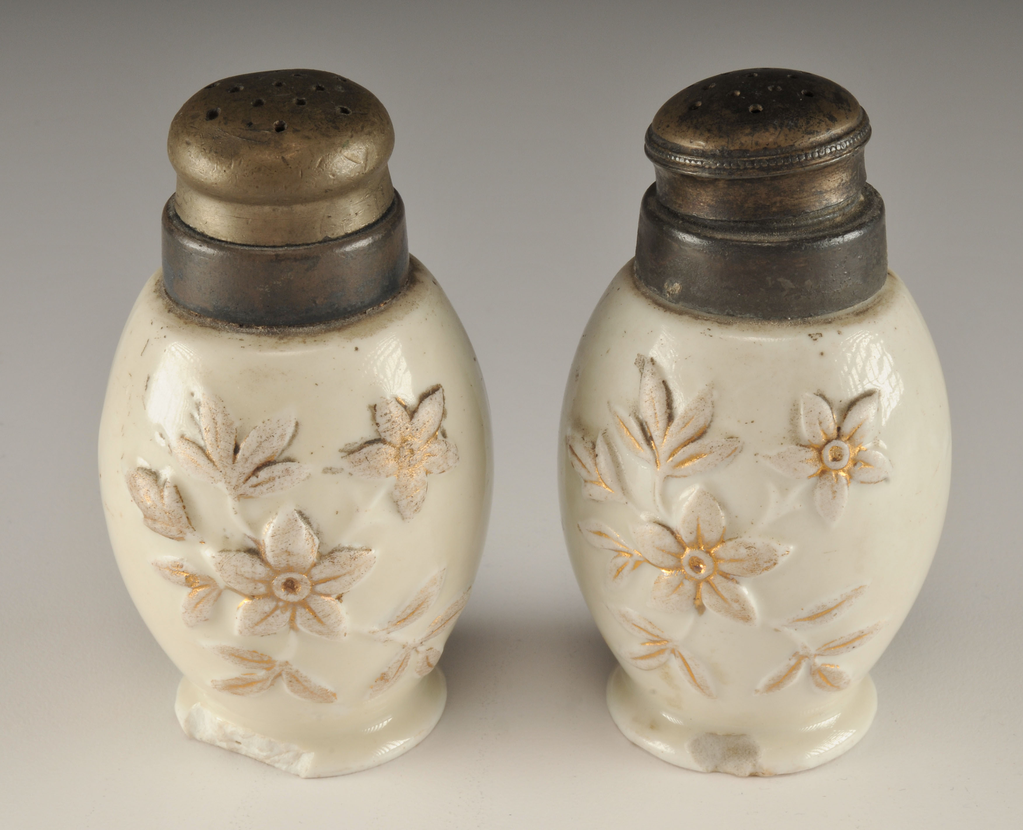 Victorian Porcelain Salt and Pepper Shakers
