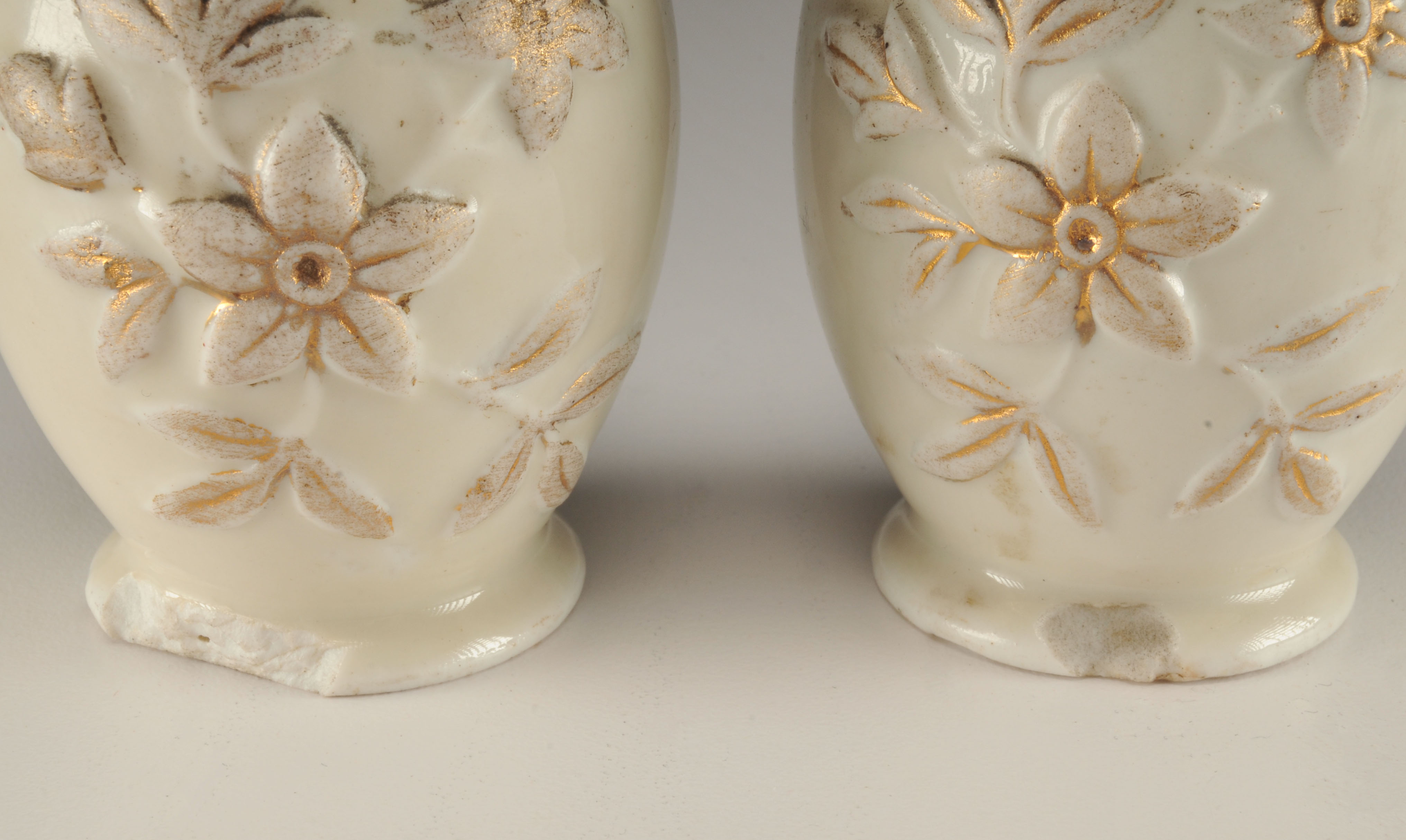 Victorian Porcelain Salt and Pepper Shakers