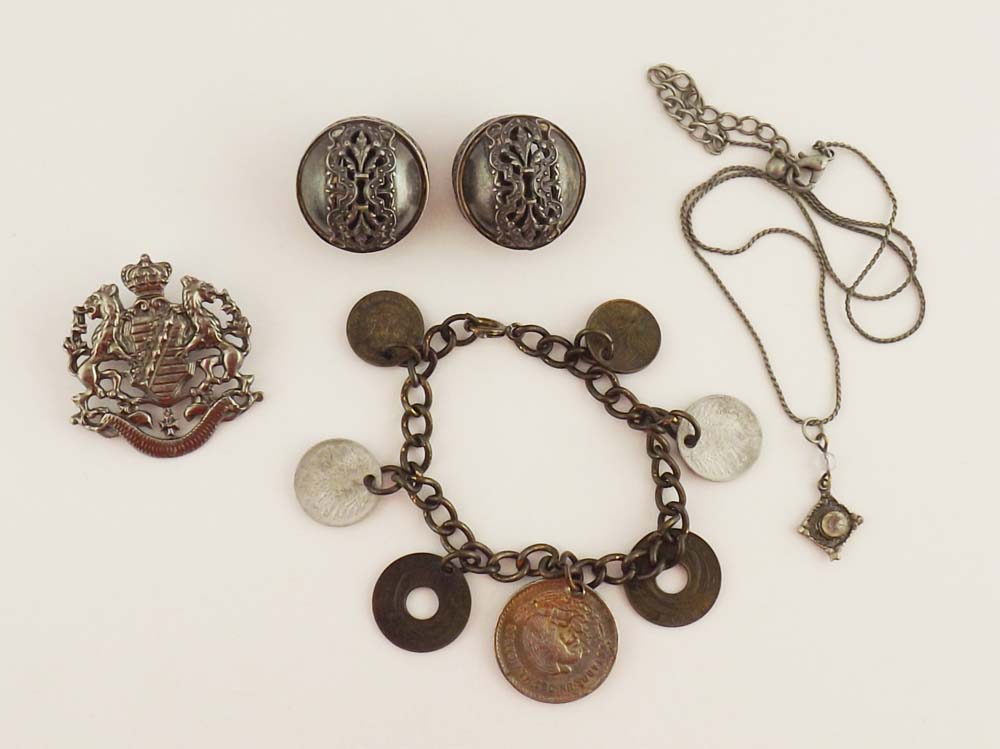 Vintage Dark Silver  Jewelry