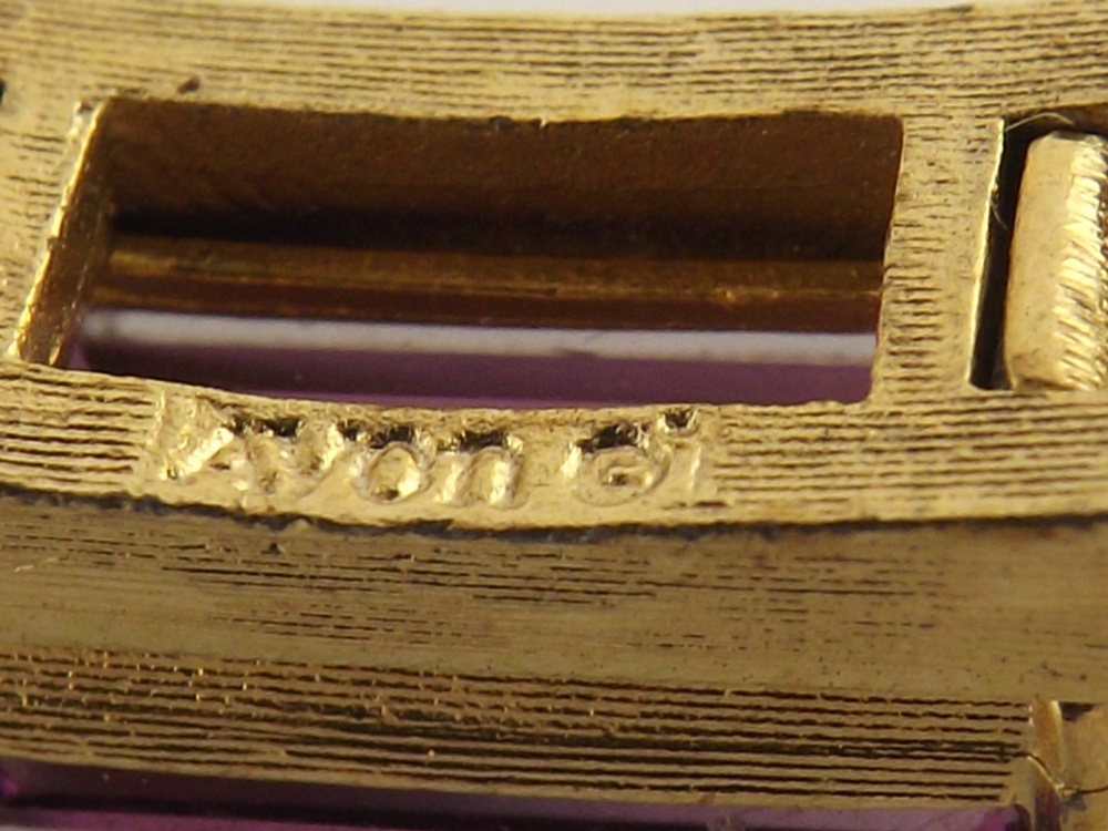 Goldtone Jewelry, Floral & Black Stones