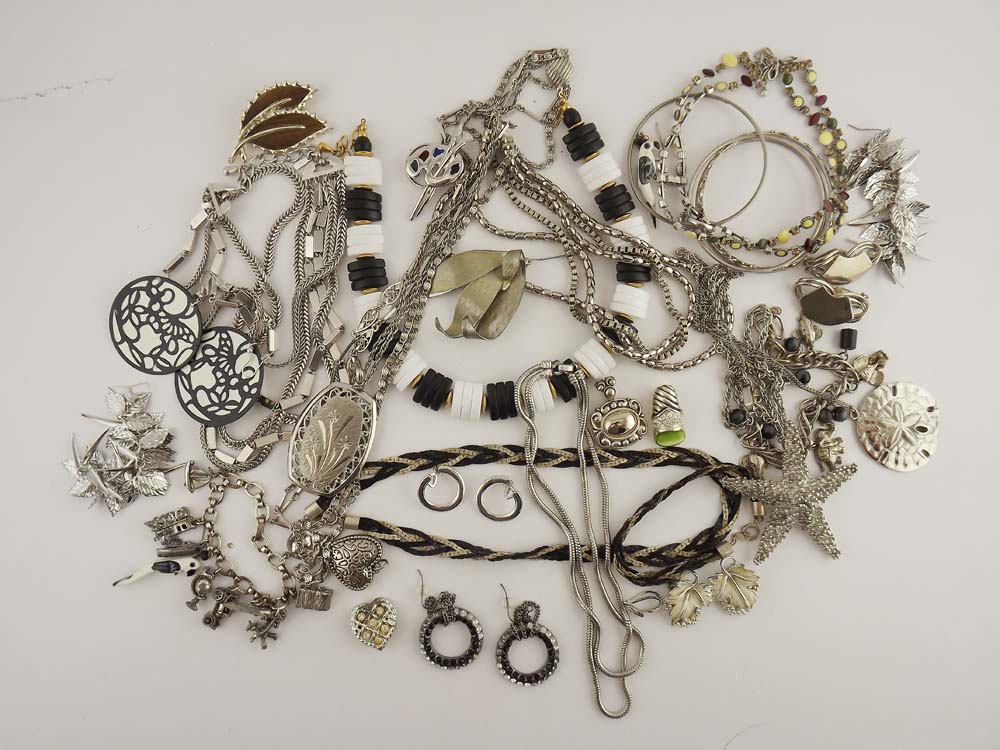 Fun Silvertone Jewelry