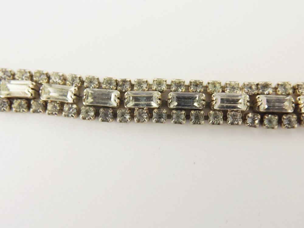 Rhinestone Bracelet, Necklace, Earrings