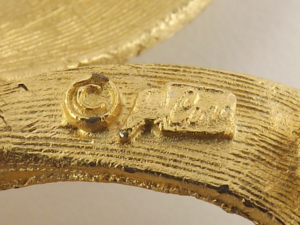 Vintage Goldtone Pins, Genuine Pearls