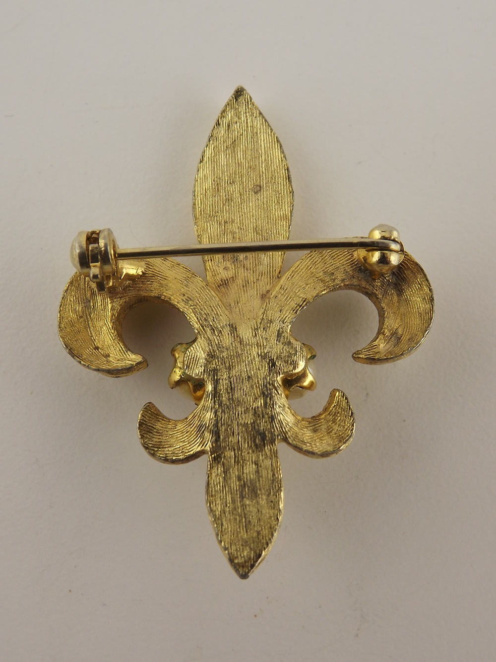 Vintage Goldtone Pins, Genuine Pearls