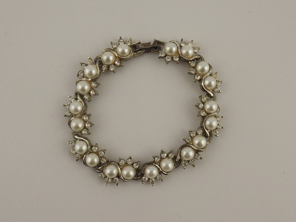 Faux Pearl and Rhinestone Jewelry