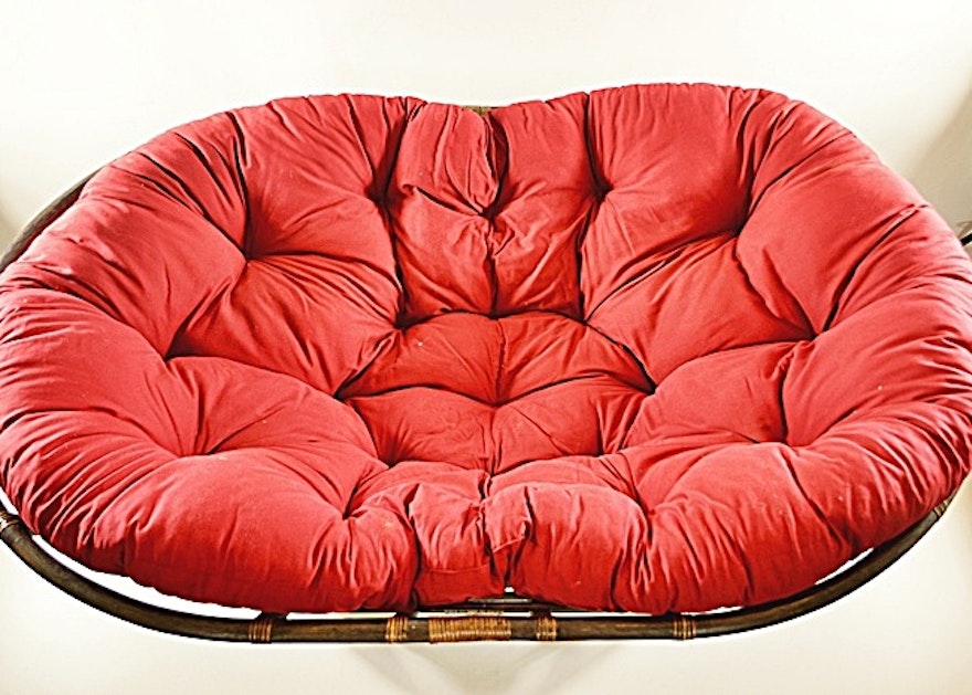 Pier One Double Size Papasan Chair With Cushion