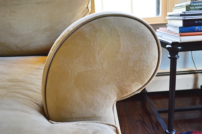 Pottery Barn Four Piece Sectional Sofa with Wedge 