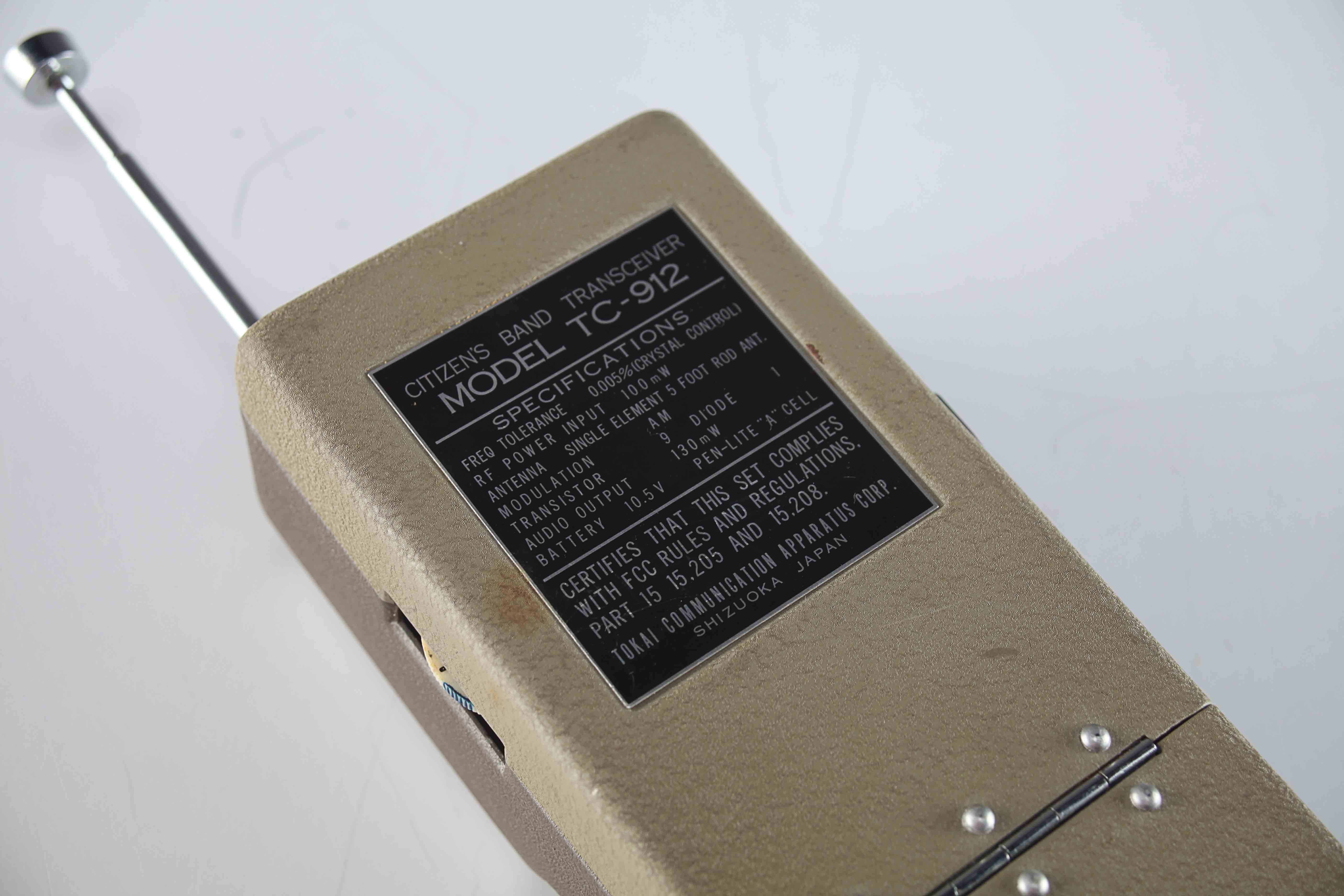 Tokai TC-912 Transceiver, Citizen Band. c 1963