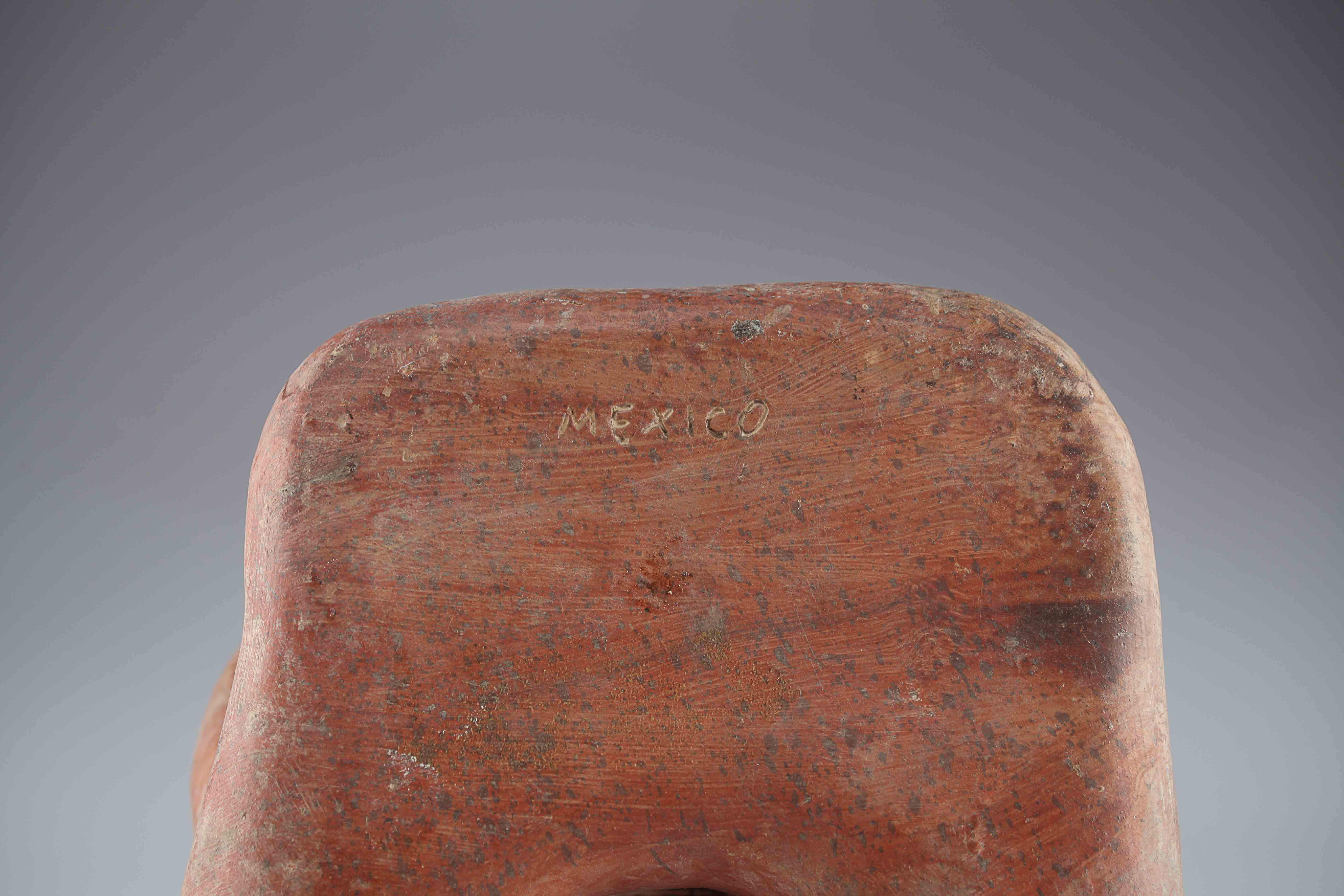 Mexican vintage handmade red clay Primitive sculpture