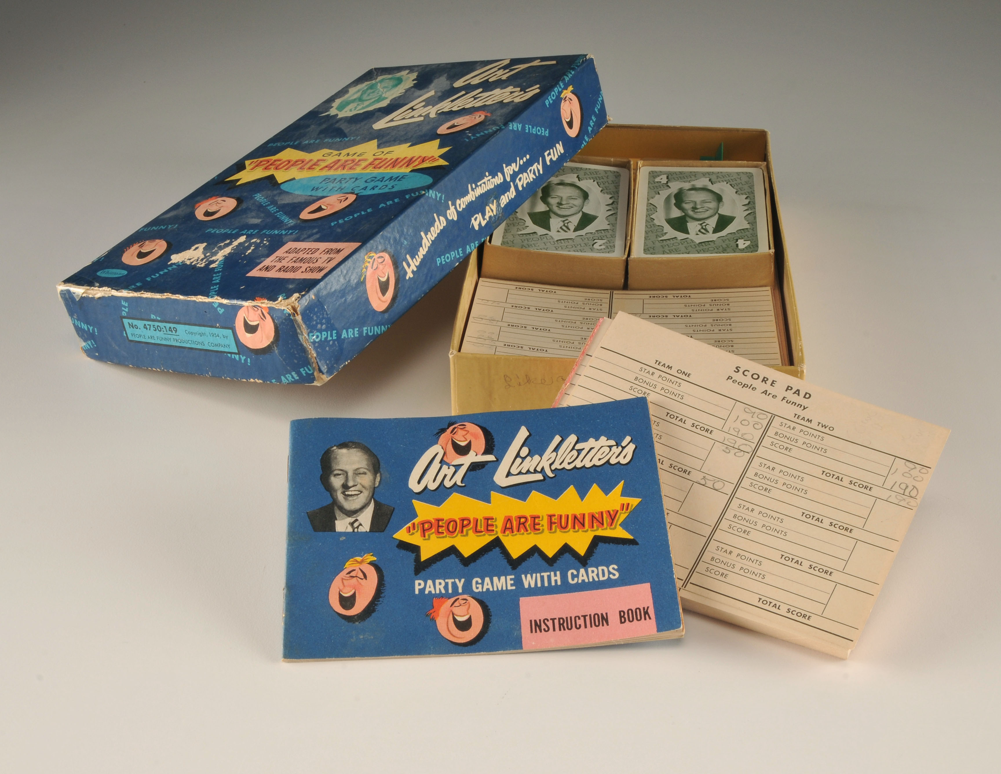 Vintage Art Linkletter's Game of "People Are Funny" Party Game with Cards