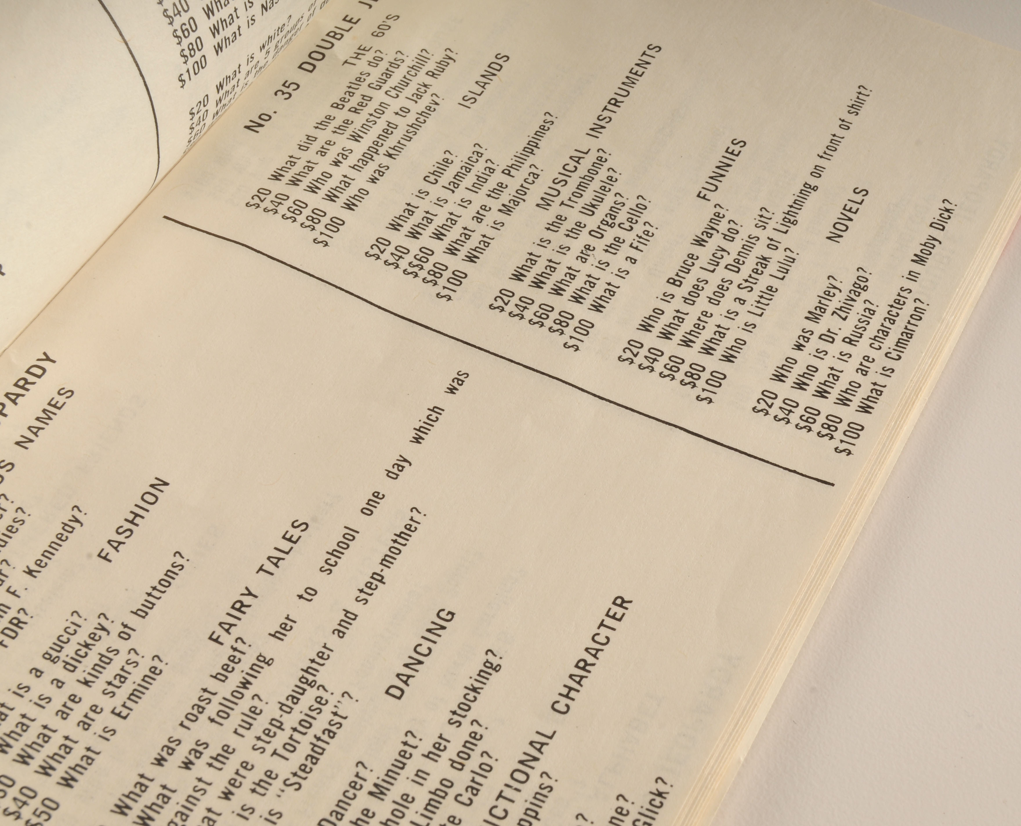 Vintage Jeopardy Boardgame