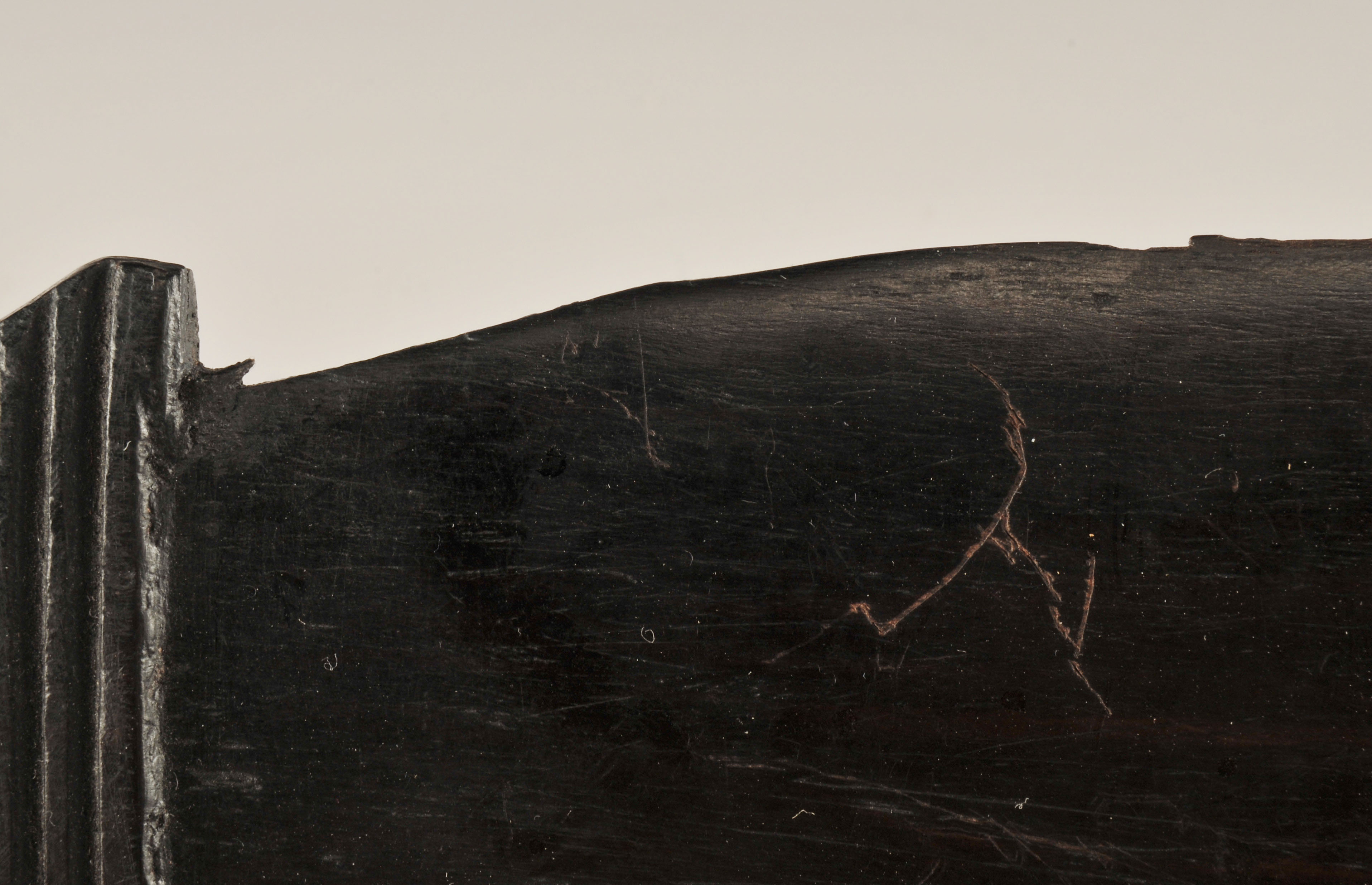 Vintage African hand carved ebony wood machete 