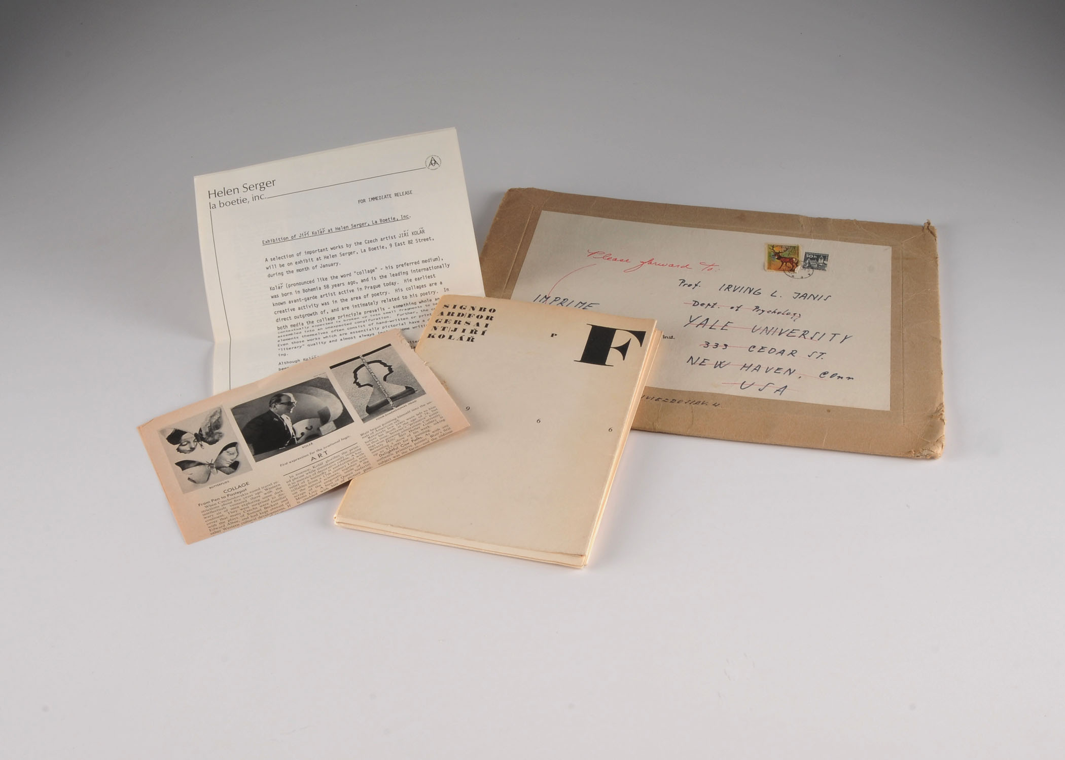 Jiri Kolar "Signboard for Gersaint" 1966 Booklet of Poetical Images