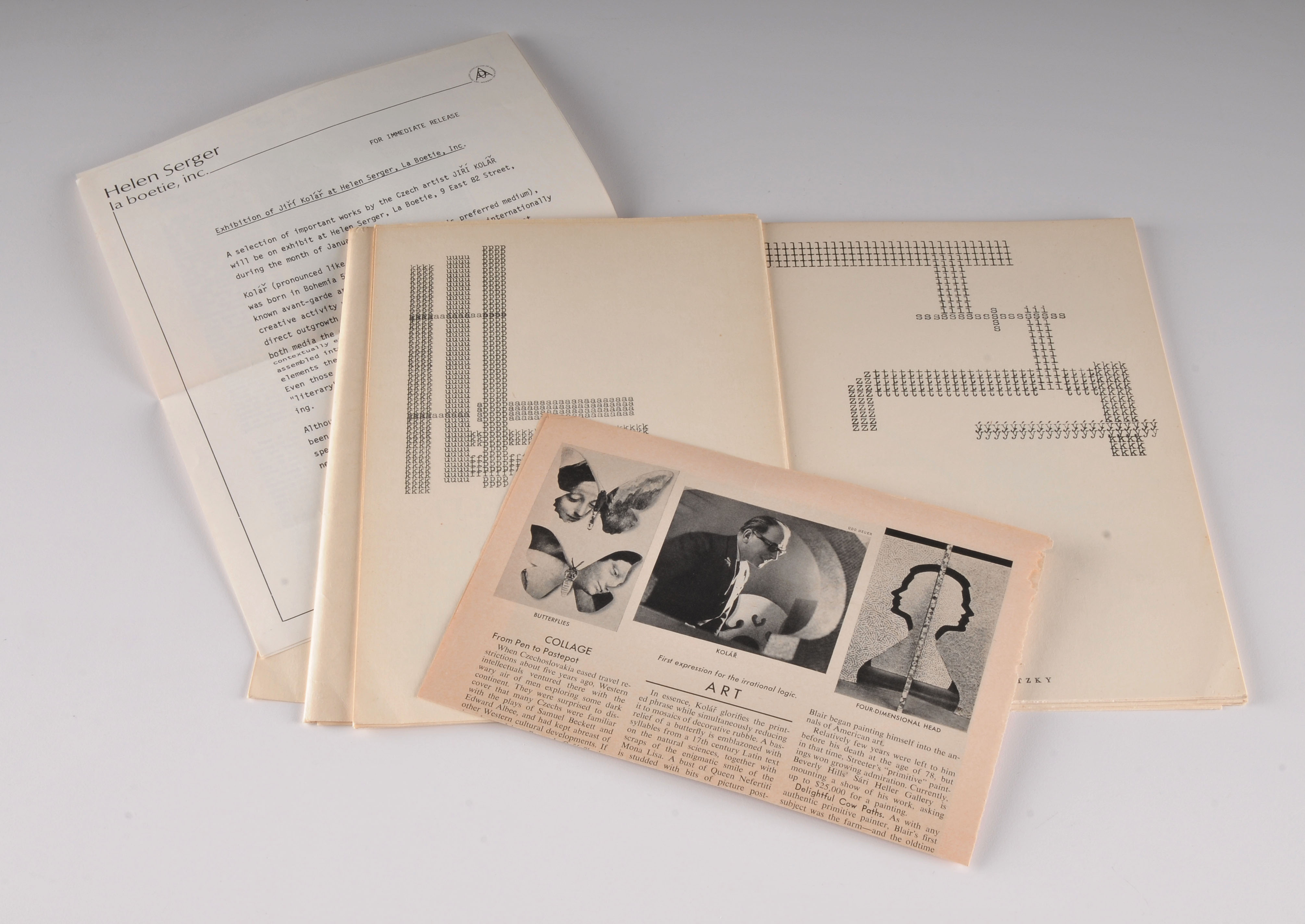 Jiri Kolar "Signboard for Gersaint" 1966 Booklet of Poetical Images