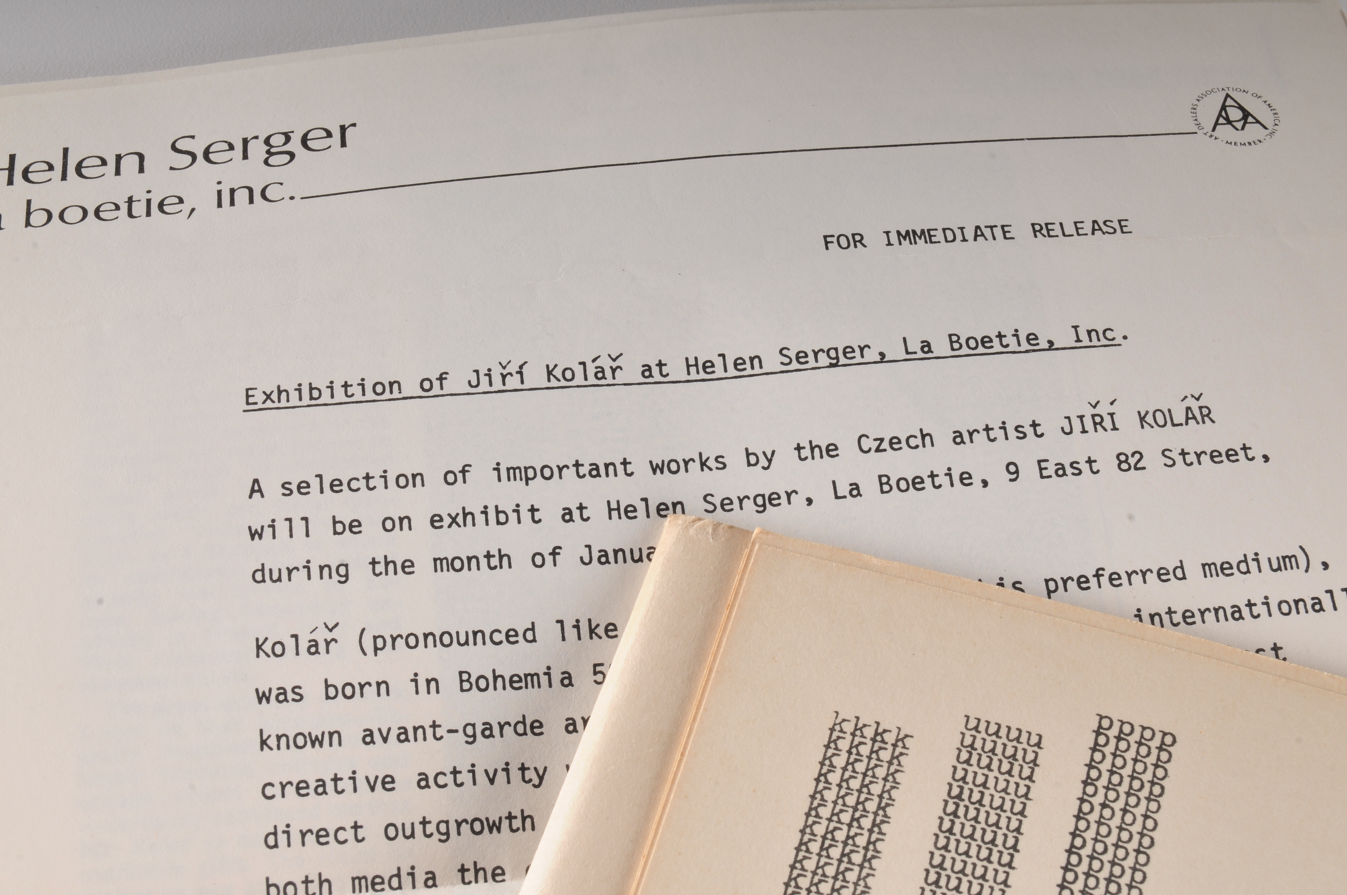 Jiri Kolar "Signboard for Gersaint" 1966 Booklet of Poetical Images