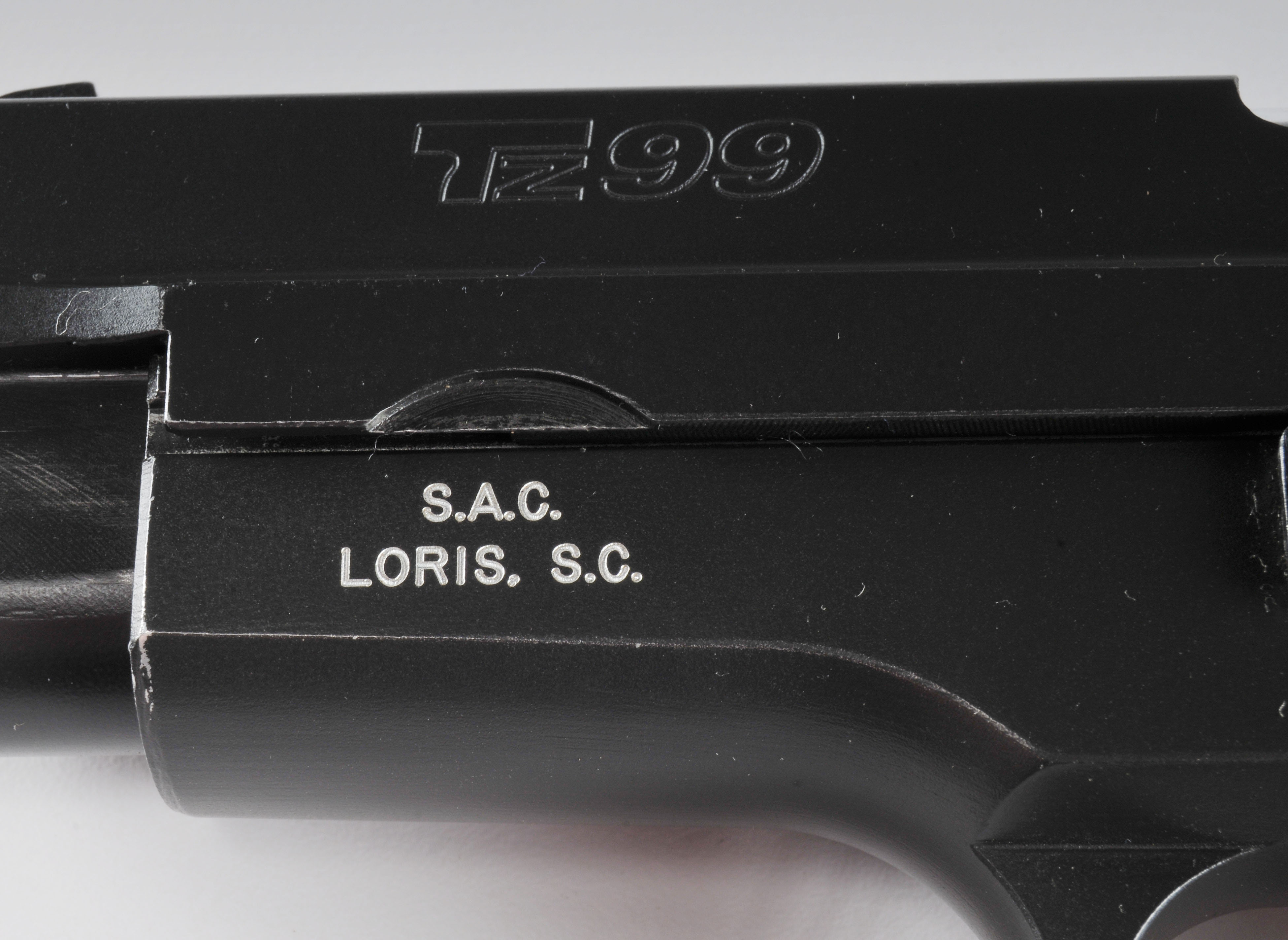 Tressitu RSA 9mm caliber steel frame Model TZ99 semi-automatic handgun