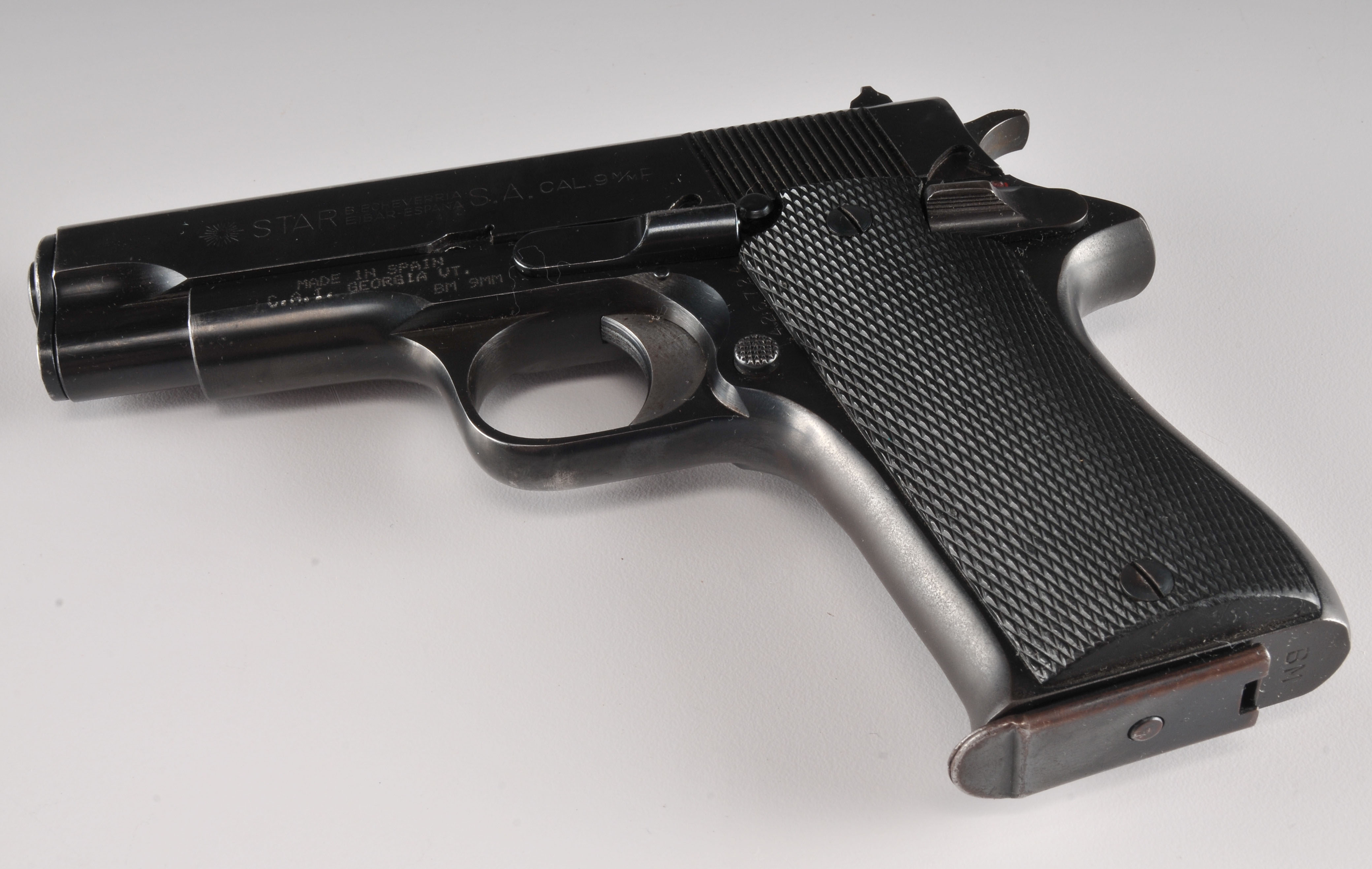 Star Model BM (Spanish) 9mm caliber semi-automatic handgun