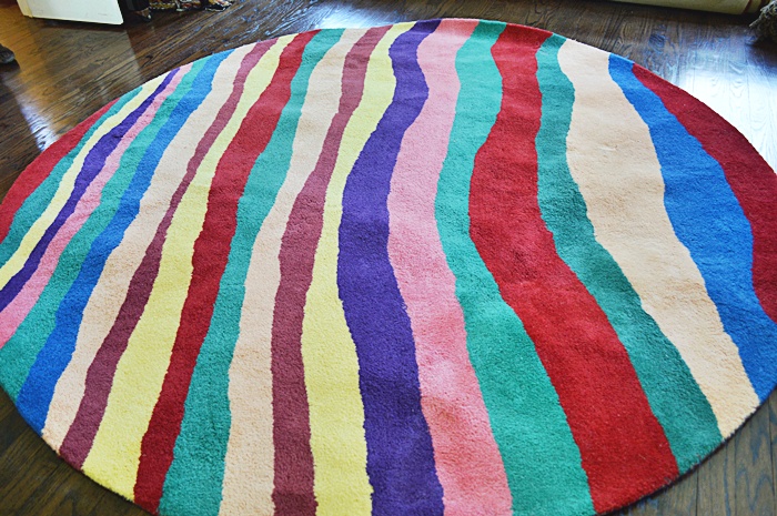  Modern Round Striped Rug