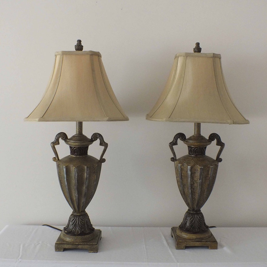 A pair of Grecian Urn Lamps