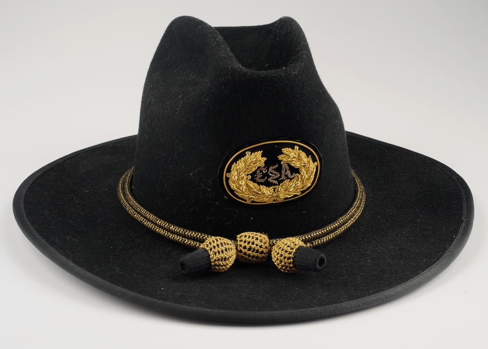 Reproduction C.S.A. Civil War hat. Size 7 3/8 (marked inside)