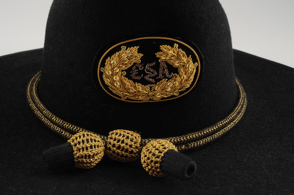 Reproduction C.S.A. Civil War hat. Size 7 3/8 (marked inside)