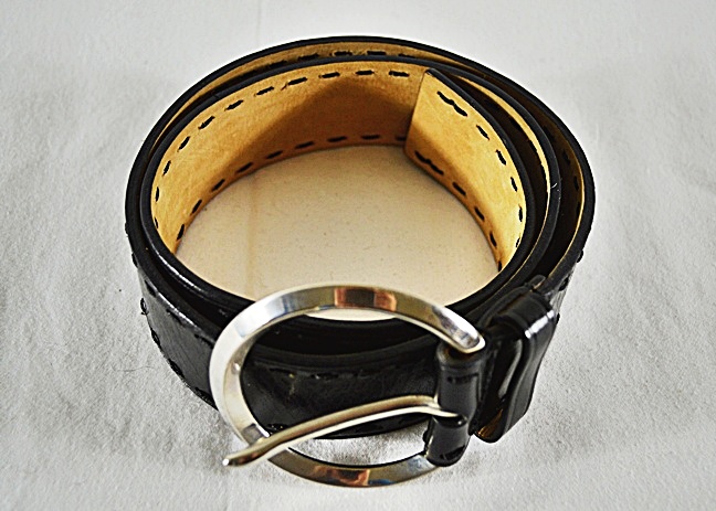  Prada Women's Black Leather Belt