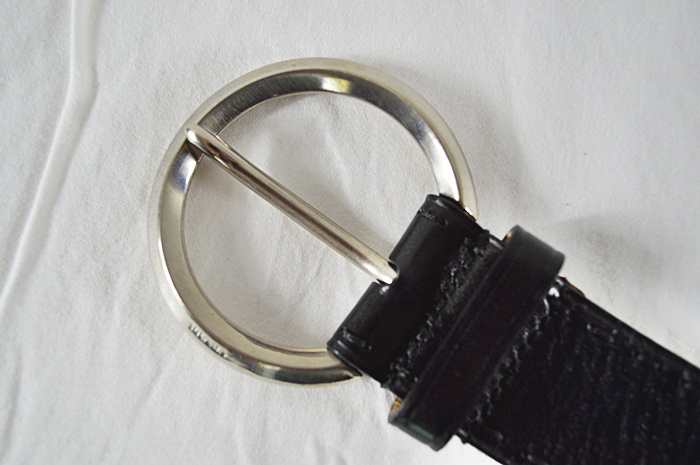  Prada Women's Black Leather Belt