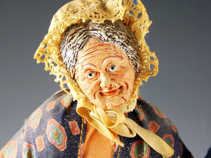 Vintage Painted Lead Couple