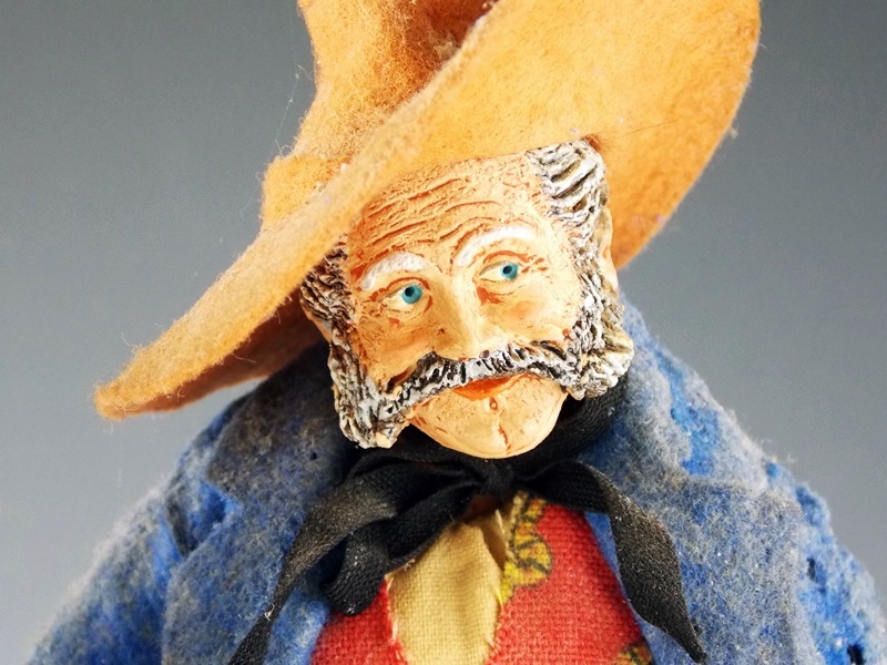 Vintage Painted Lead Couple