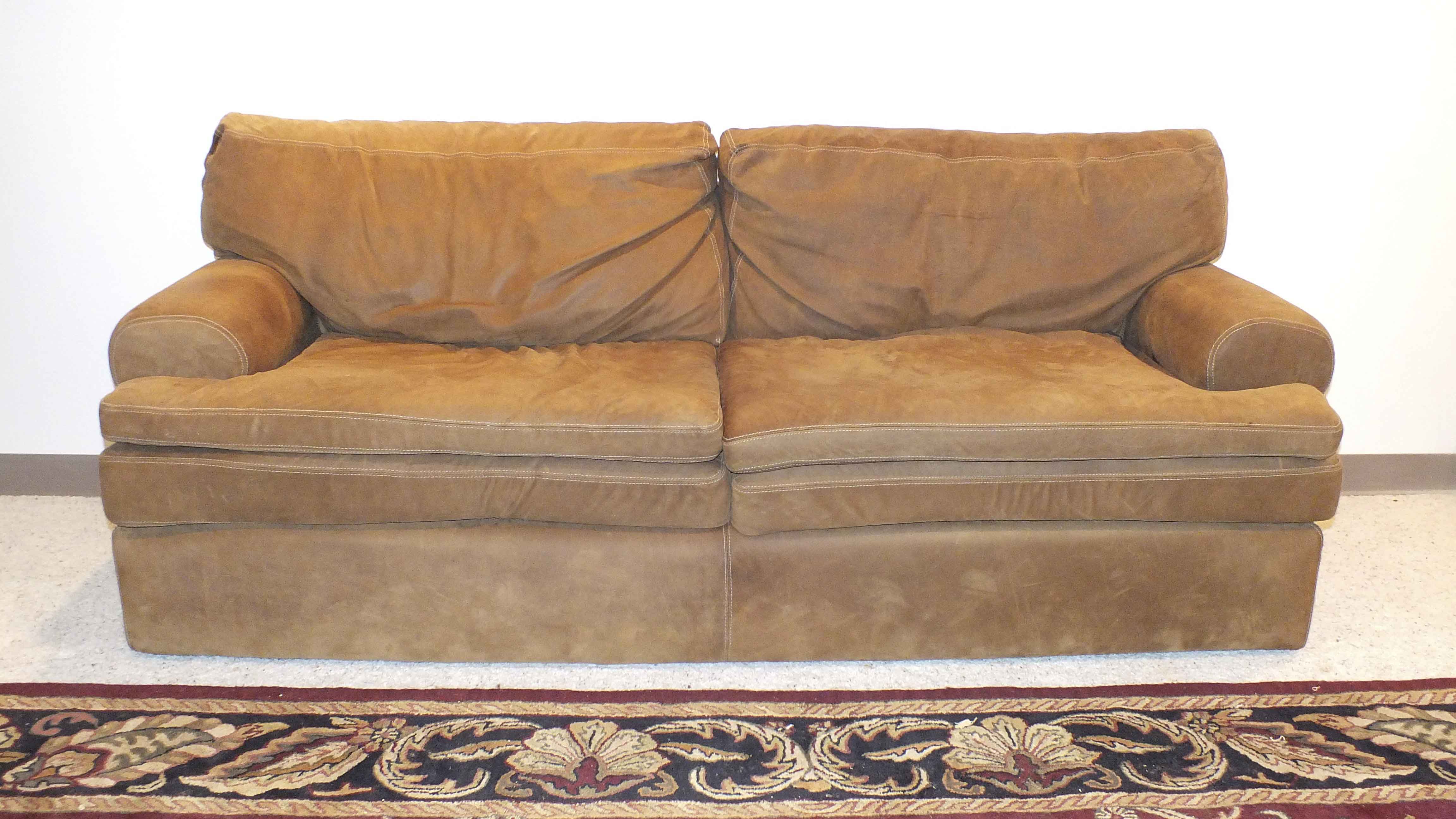 Thomasville Suede Leather  Sofa