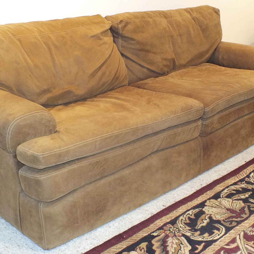 Thomasville Suede Leather  Sofa