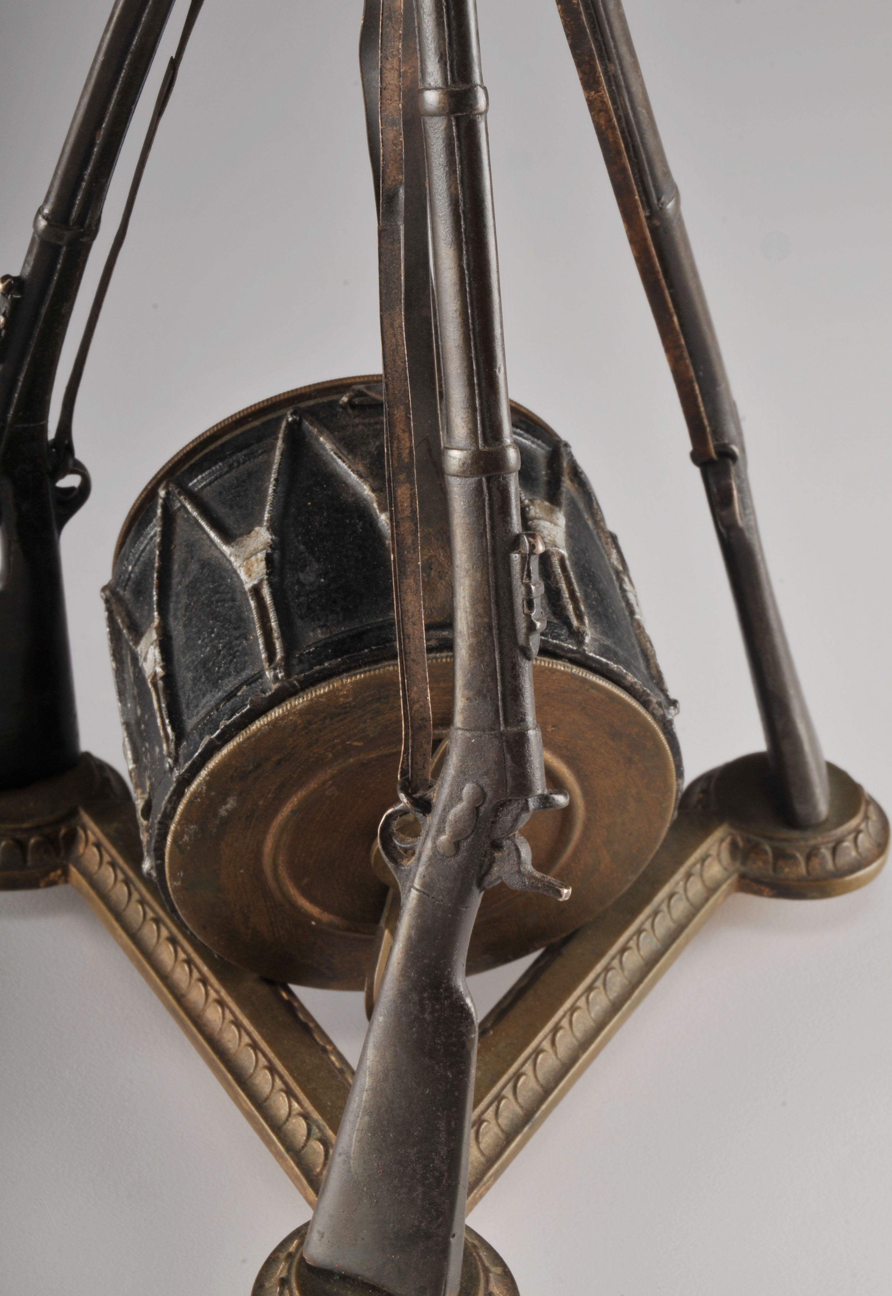 Ansonia "Army" Stacked Civil War Arms Clock