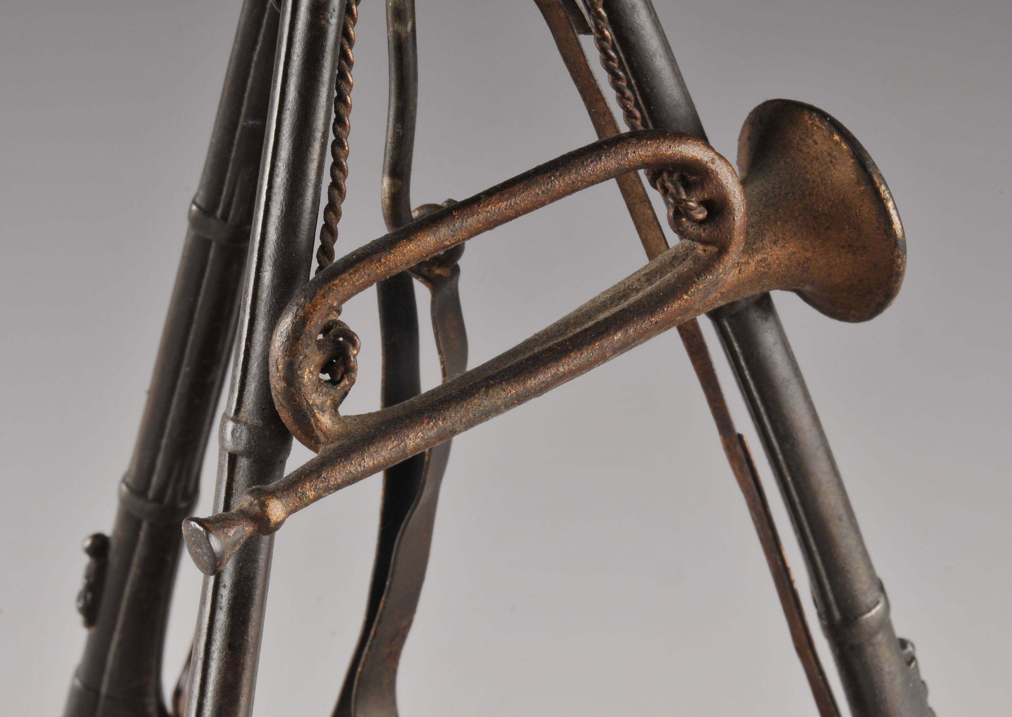 Ansonia "Army" Stacked Civil War Arms Clock