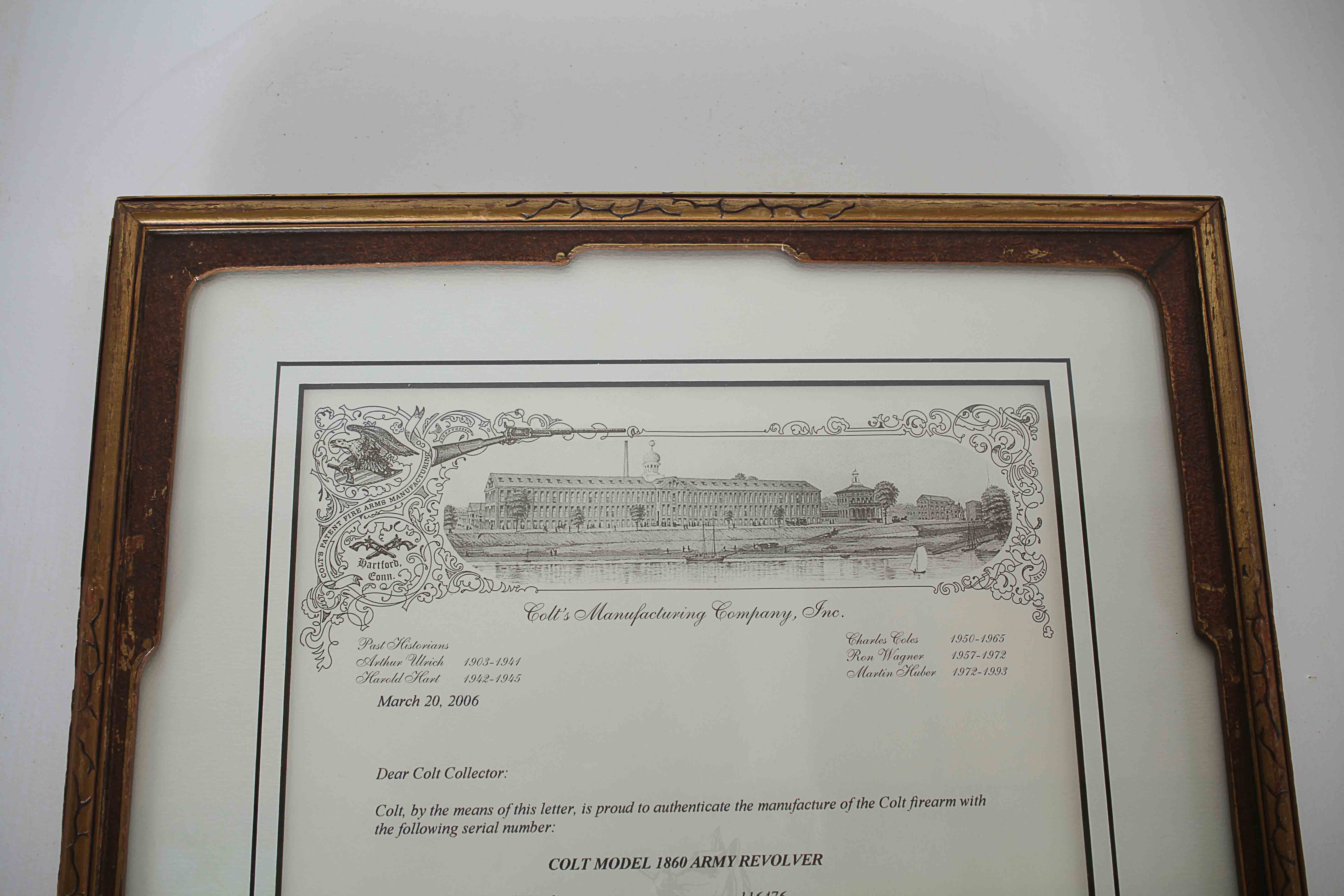 Colt Model 1860 Army Revolver, Percussion, circa 1863, Civil War Era