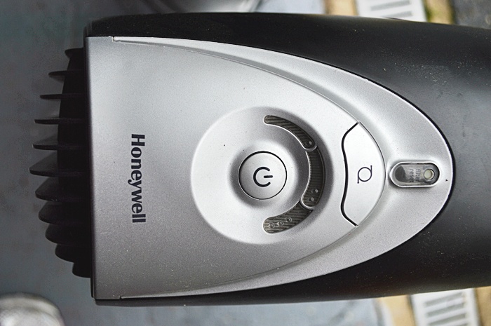 Two Honeywell Black Tower Fans