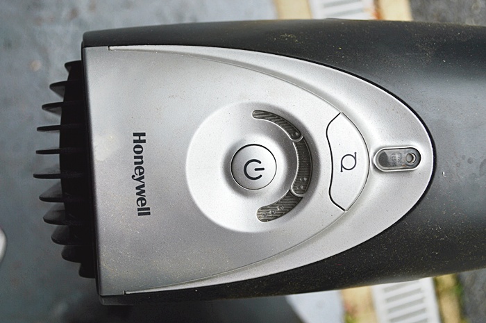 Two Honeywell Black Tower Fans