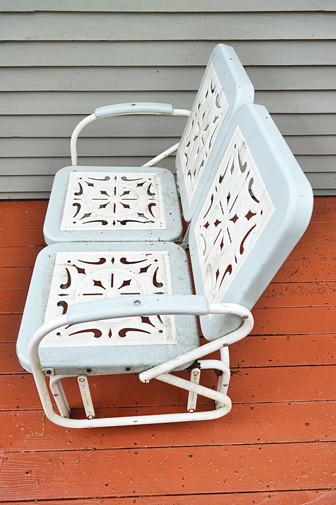 Restoration Hardware Retro Double Outdoor Glider