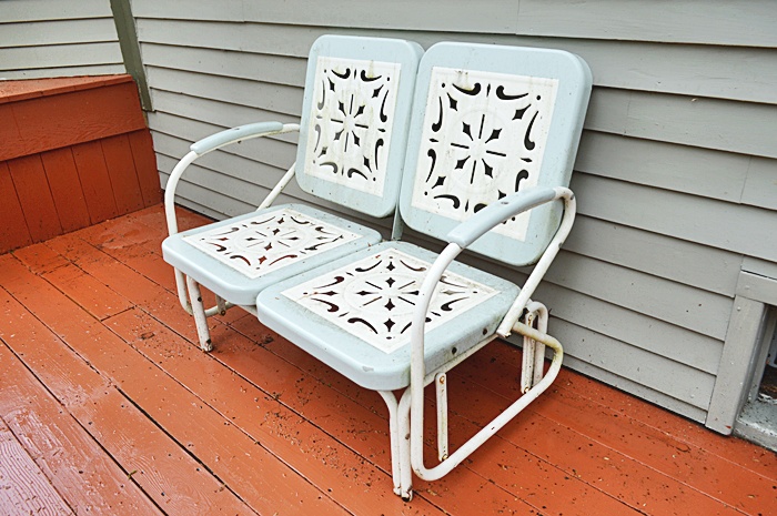 Restoration Hardware Retro Double Outdoor Glider