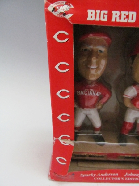 Sparky Anderson & Johnny Bench Bobblehead Set