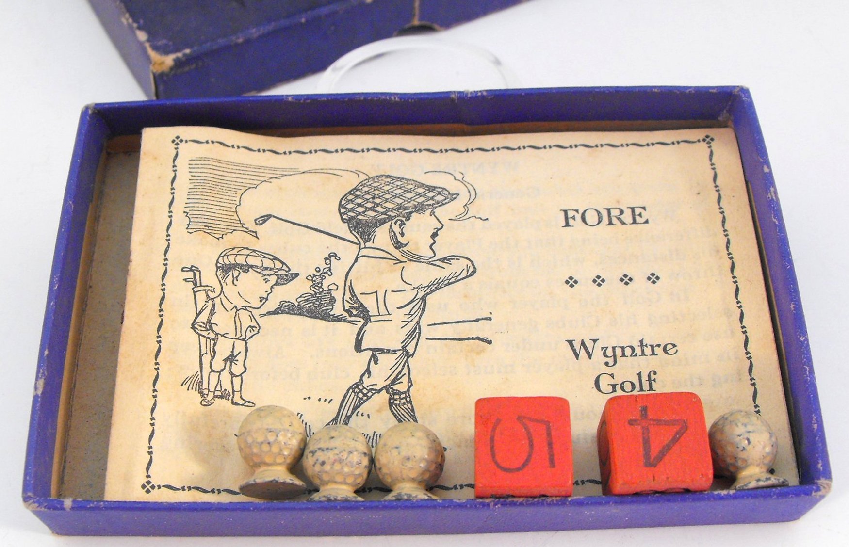 Rare 1920s All Fair Wyntre Golf Game Pieces