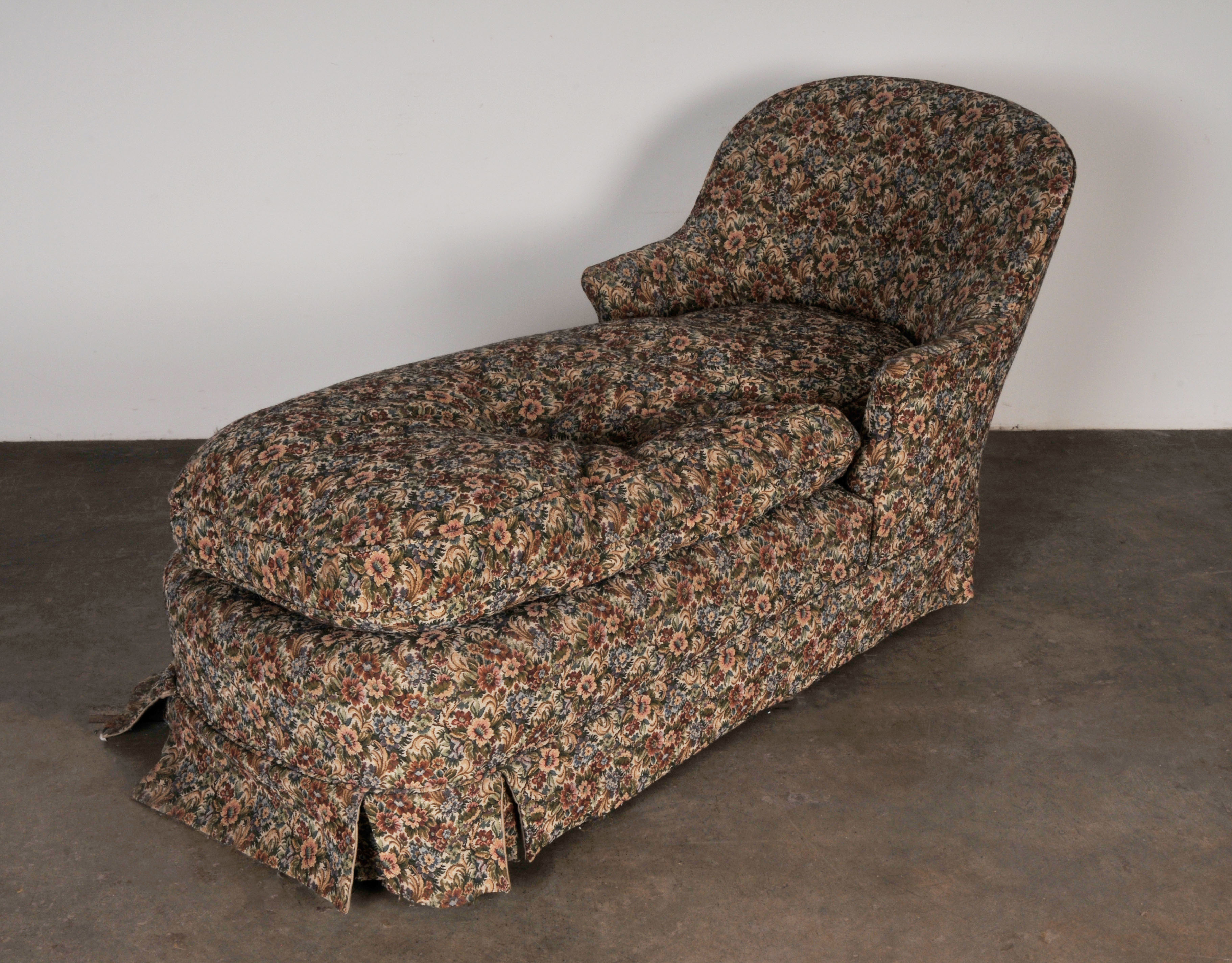 Vintage Upholstered Recamier